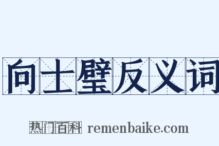 向士璧反义词是什么意思的图片